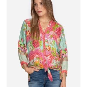 Johnny Was Hallie Button Down Size XXS